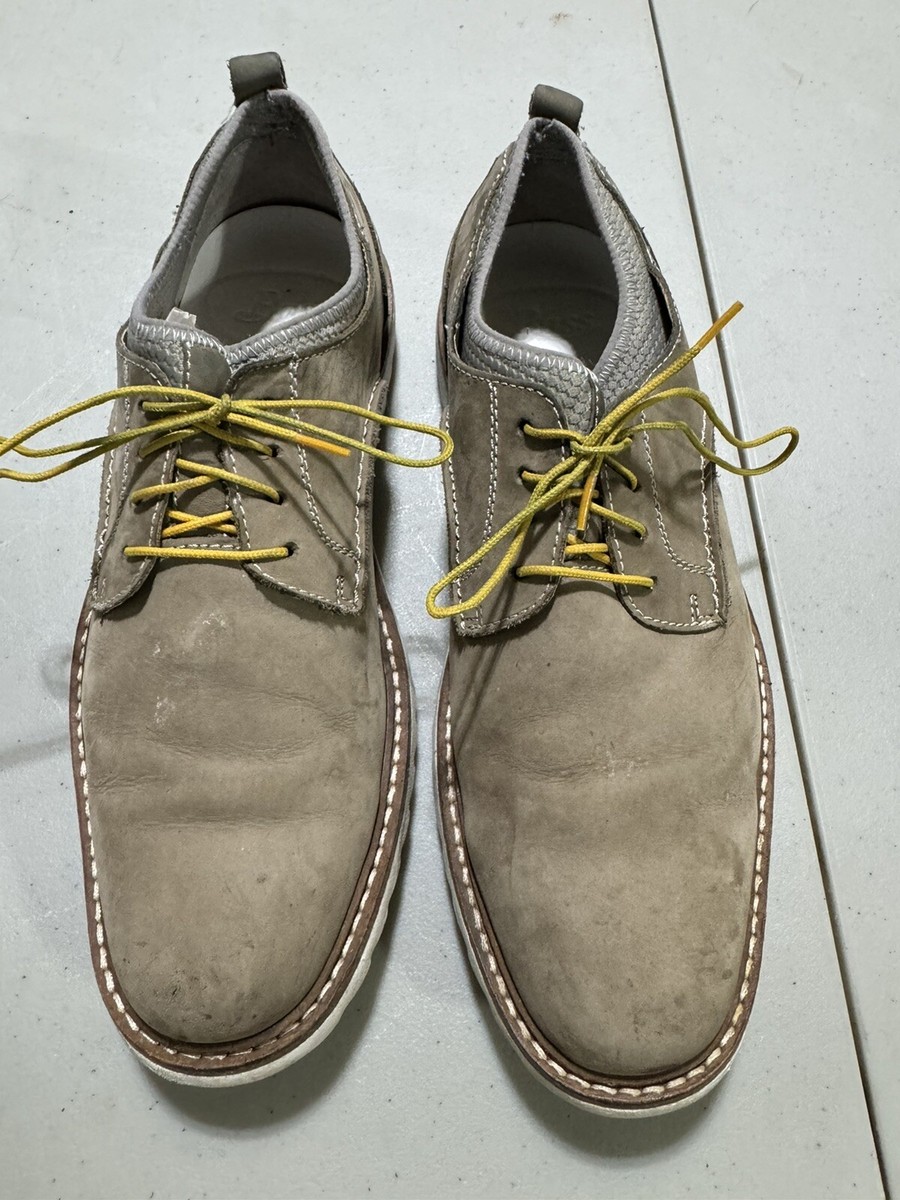 Mens G.H. Bass & Co Gray Lace Up Oxford Style Suede Shoes  display picture 3