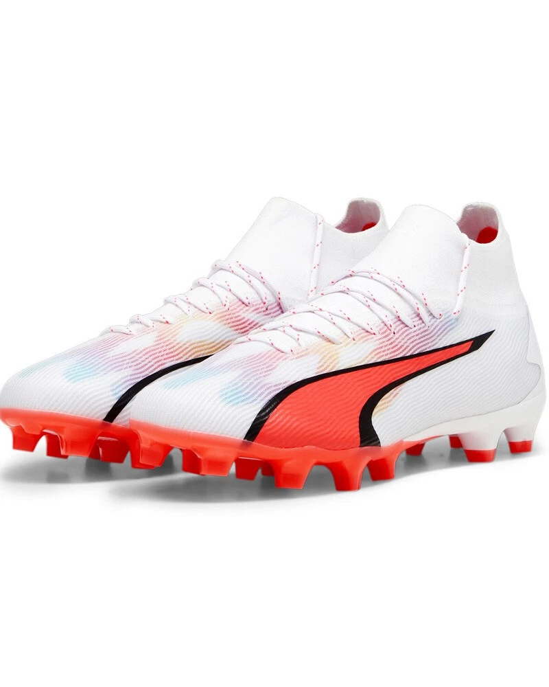 Red and white puma on sale football boots