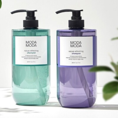 Moda moda Nature Refreshing Shampoo cotton musk & Relief Lavender Scent 980ml
