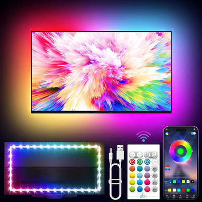 LED Lights for TV, 16.4Ft TV LED Backlight for 50-75In, RGB TV LED Lights behind