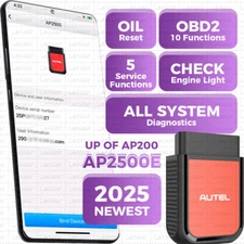 2025 Autel AP2500E Automotive Diagnostic Tool Read Erase Codes Car OBD2 Scanner