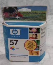HP 57 Tri-Color Ink Cartridge C6657AN Expires Aug 07 New Sealed in Box Genuine