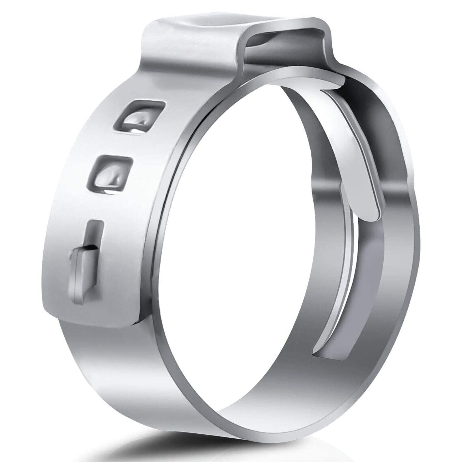 100 Pcs Stainless Steel 1/2" PEX Ear Clamp Cinch Rings Crimp Pinch