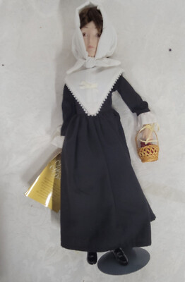 Franklin Heirloom Dolls Bisque Porcelain14'' Collectible Doll State Unknown
