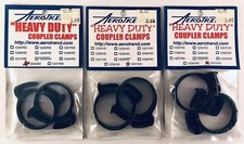 Aerotrend HD Coupler Clamps-Lot of 3 pair- For 1-3/16"  1-1/4" OD Tubing
