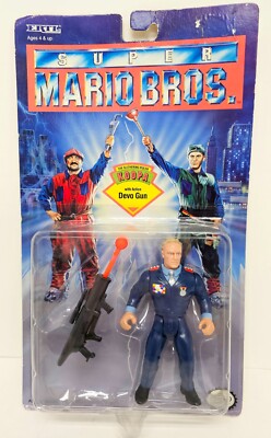 Super Mario Bros Movie Koopa Devo Gun Action Figure Dennis Hopper Nintendo 1993