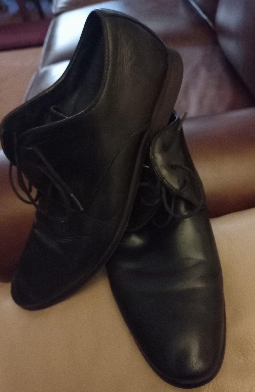 SAOLA Scarpe eleganti casual da uomo ALDO in pelle marrone stringate Oxford business taglia 10 5