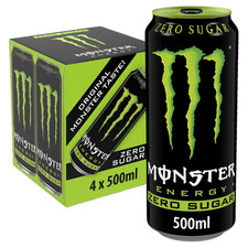 Monster Energy Green Zero 4 X 500Ml