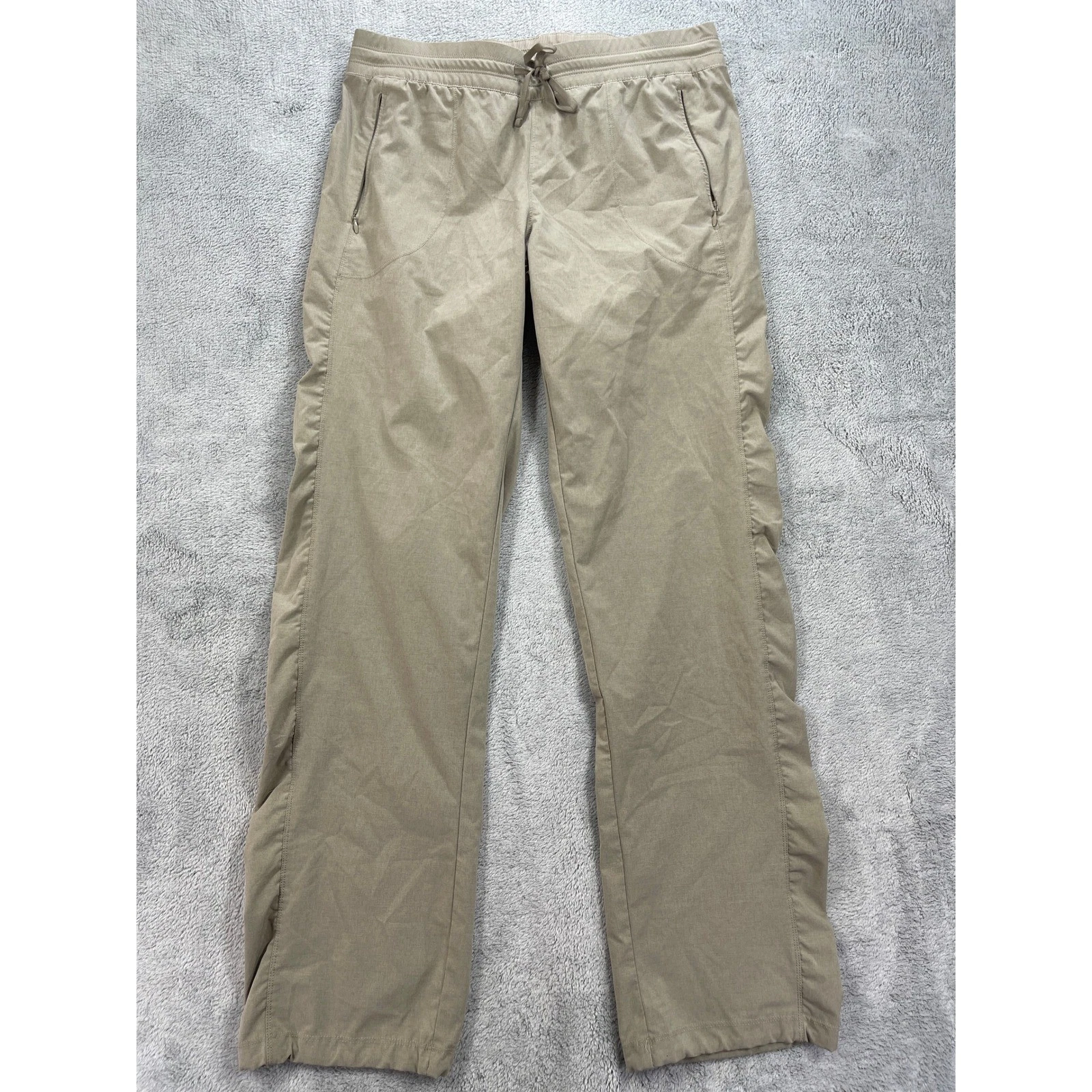 Kuhl Pants Mens M Tan Freeflex Straight Leg Hiking Outdoor Drawstring