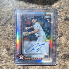 Topps 2024 Chrome Shay Whitcomb Astros RC Auto Refractor /499 #RA-SW