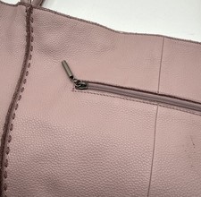 The Sak Los Feliz Rosewood Pink Mauve Large Tote Bag Purse Leather Slouchy Hobo