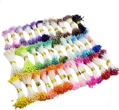 900pcs/lot Multicolor DIY Pearl Flower Stamen Pistil 1mm Floral Stamen