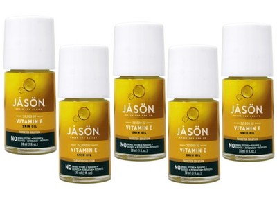 JASON Vitamin E 32,000 IU Moisturizing Oil, 1 oz - 5 Pack