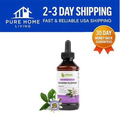 4 Oz Passion Flower Extract Liquid - Natural Support for Sleep and Calmness