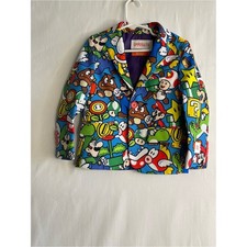 OppoSuits Boys Super Mario Bros Suit Set Blazer Pants Blue Nintendo Size 4Y 4T