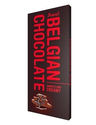 Amul Belgian Milk Chocolate, 125 Grams Pack of-1 Free shipping