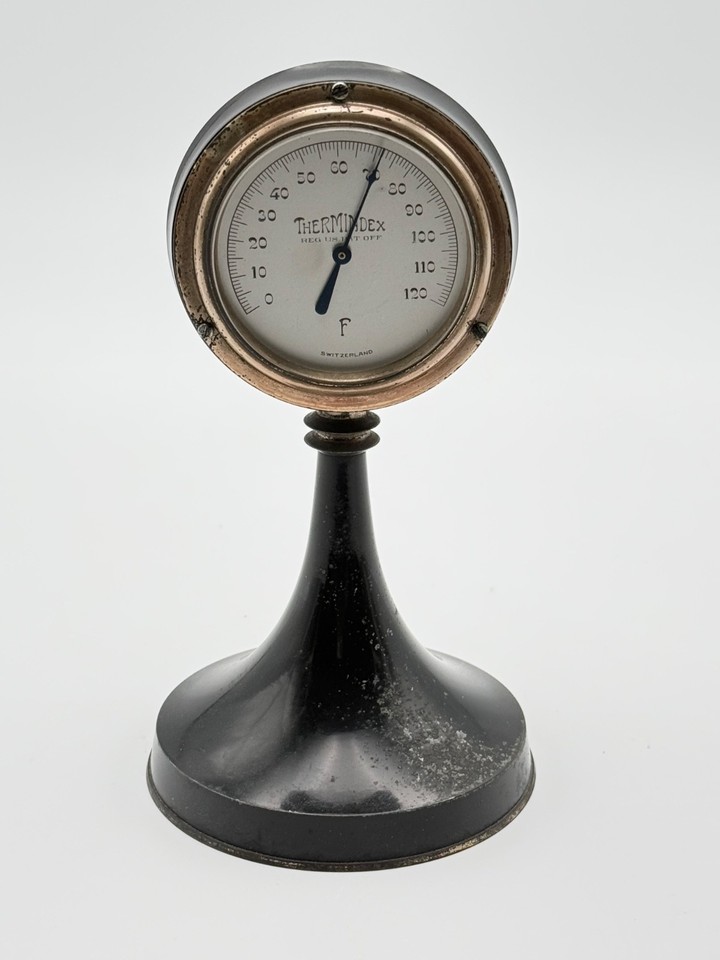 Antique C.P. Goerz Barometer Thermindex Thermometer Germany Switzerland