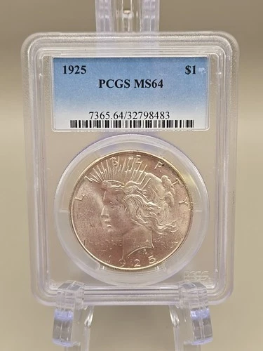 1925 Peace Silver Dollar $1 - PCGS MS64