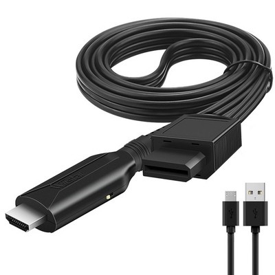 Wii to HDMI Adapter Converter Cable Full HD 1080P Plug&Play for Television PC  