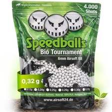 Speedballs Bio Tournament BBs 0,32g 4.000er Beutel Wei&szlig; Airsoft Softair Munition