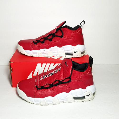 Nike Air More Money Size 6Y Gym Red Basketball Shoes AH5215-601 Gently Owned - Picture 3 of 9