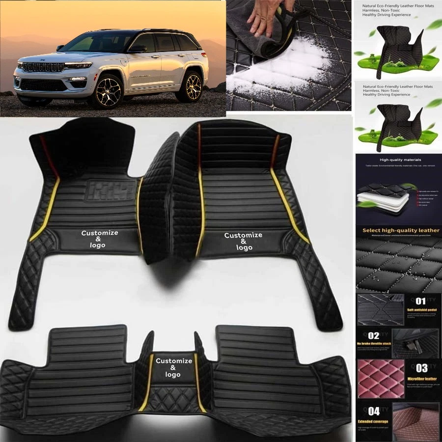 For Jeep Grand Cherokee Car Floor Mats Carpet Waterproof Luxury Custom — 第 3/4 张图片