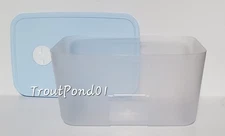 Tupperware FreezeSmart Freeze Smart Freezer Mates Date Dial 9 1/4c 2.3L Ice Blue