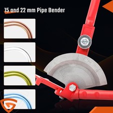 Pipe Bender Plumbers Tool 15mm 22mm Copper Tube Bending Lever Manual