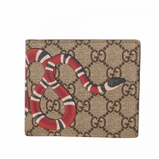 Gucci GG Supreme Wallet 451266 Brown Beige Men's GZl1fpw0
