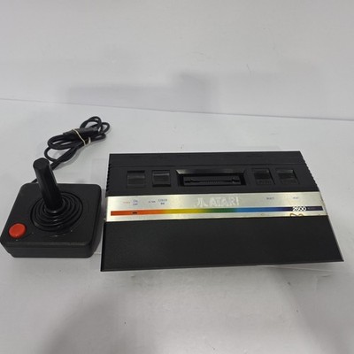 Vintage Atari 2600 Jr. Rainbow Game  Console And Joystick Untested 