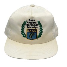 Vintage 1990s Bass Anglers Sportsman Society Trucker Hat Cap Embroidered Front