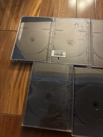 OEM Sega CD/Sega Saturn/PS1 Longbox Replacement Cases Lot Of 9 DAMAGED FOR PARTS