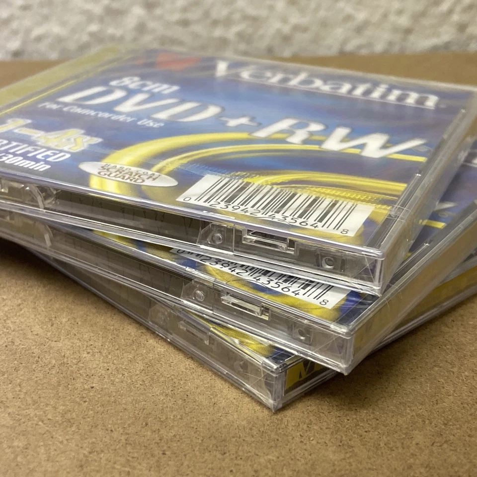 3x Verbatim 8cm DVD+RW 1,4 GB 30 Minuten für Camcorder - Neu & OVP - Bild 4 von 4