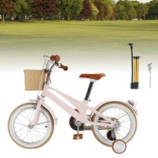 16 inches Kid's Bike Child Bicycle for Ages 7-9 Years Boys and Girls with Basket