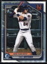 2024 Bowman Draft #BDC-138 Trey Snyder Chrome Refractor New York Mets