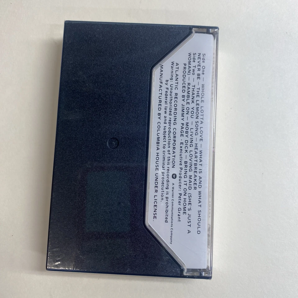 Vintage Led Zeppelin II 2 Cassette Tape 1977 Columbia House CS 19127 NEW SEALED - Image 3 of 4