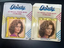 VTG 1991 GOODY Lot / 2 Packages 24 Yellow Plastic Perm Rods For Firm Curls NIP