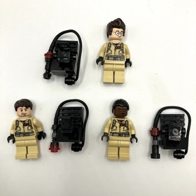 Authentic Lego Ghostbusters Lot Of 3 Figure With Proton Pack
