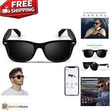 AI Translator Smart Glasses: Instant Translation & Polarized UV400 Protection