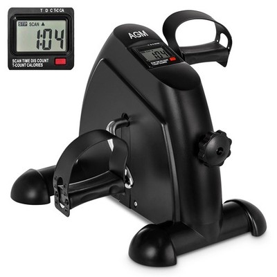 Mini Exercise Bike, AGM Under Desk Bike Pedal Exerciser Foot Cycle Arm & Leg ...