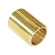 3/8" Brass Running Nipple - FREE Next-Day Delivery