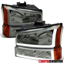 Fit 2003-2006 Chevy Silverado Avalanche Smoke Led Bar Headlightsbumper Signal Fit 2003-2006 Chevy Silverado Avalanche Smoke Led Bar Headlightsbumper Signal