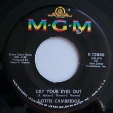 Northern Soul Original - Dottie Cambridge - Cry Your Eyes Out - MGM Issue ex