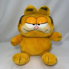 Vintage 1981 Dakin Sitting Garfield BIG SIZE Plush Stuffed Cat Toy Fun Farm