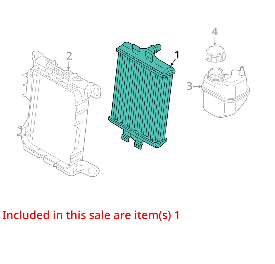 Radiator Auxiliary Convertible Fits 17-21 BMW M240i 2574504 Foto 3 de 4