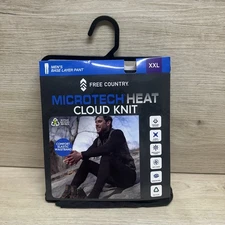 Free Country Microtech Heat Cloud Knit Men's Base Layer Pant XXL Black