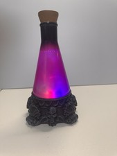 Potion Bottle Animated Purple Lights Up Halloween Prop Decor