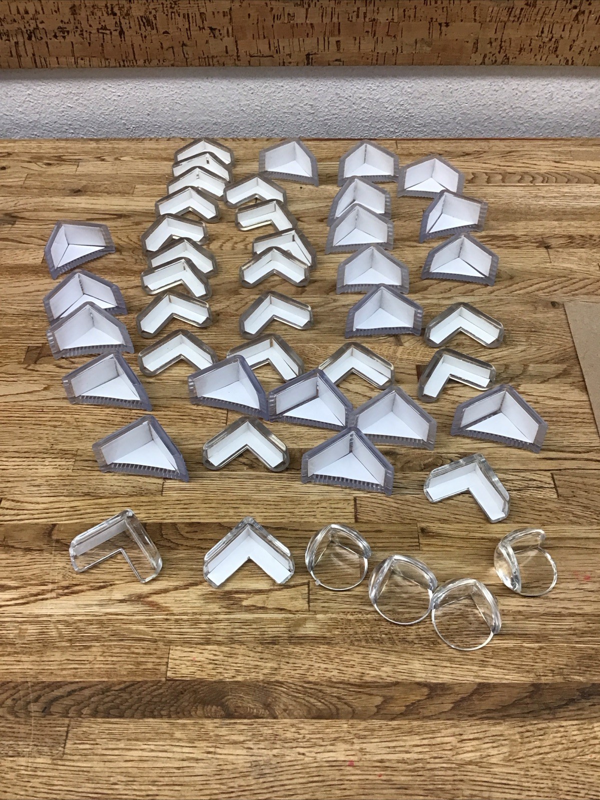 Nice Size Lot Of Plastic Corner Bumper Guards For Tables, Furniture, Etc New A-5