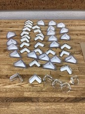Nice Size Lot Of Plastic Corner Bumper Guards For Tables, Furniture, Etc New A-5
