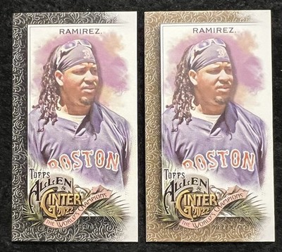 2022 Allen and Ginter - Black Mini - #181 - Manny Ramirez - Red Sox + Gold Mini